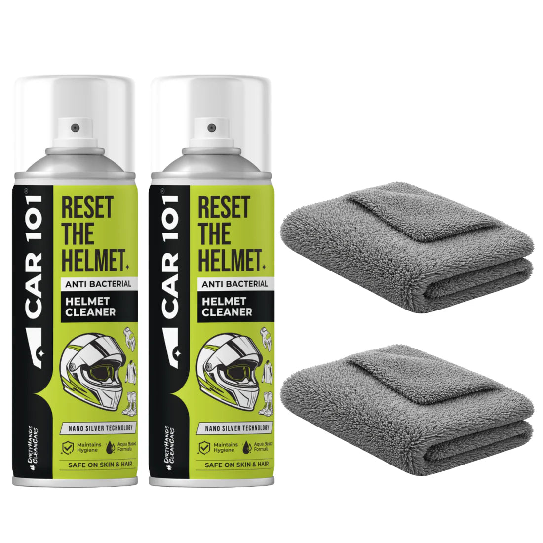 Helmet & Gear Cleaner with Microfiber towel