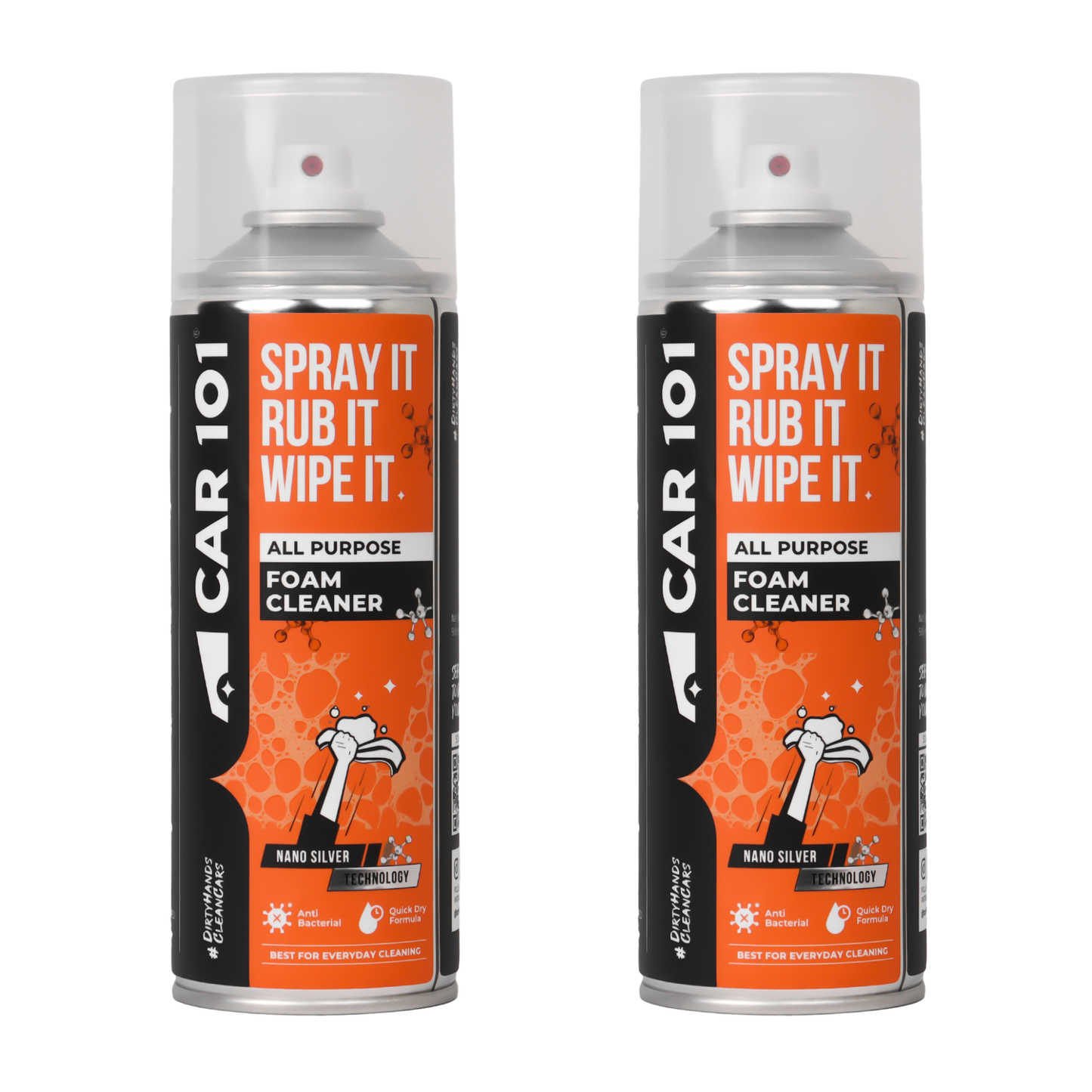 All Purpose Foam Cleaner | Best for daily cleaning | Car interior & Exterior | Anti Bacterial | 500ml large Size