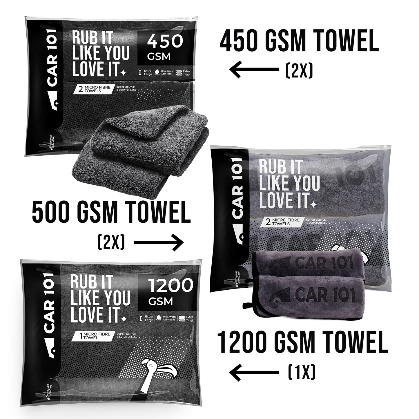 Car101 Microfiber Mix Pack Pro