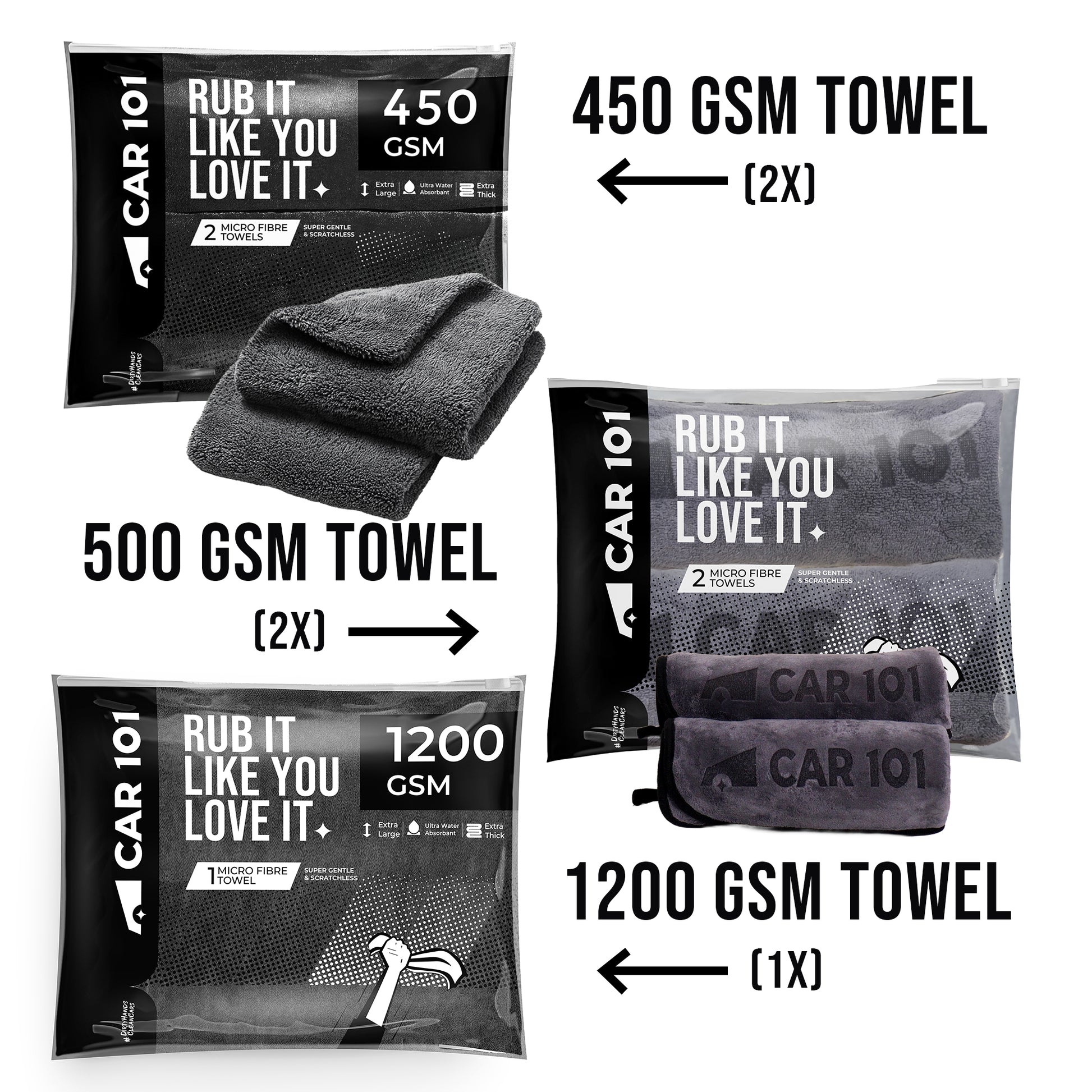 Car101 Microfiber Mix Pack Pro