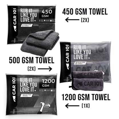Car101 Microfiber Mix Pack Pro