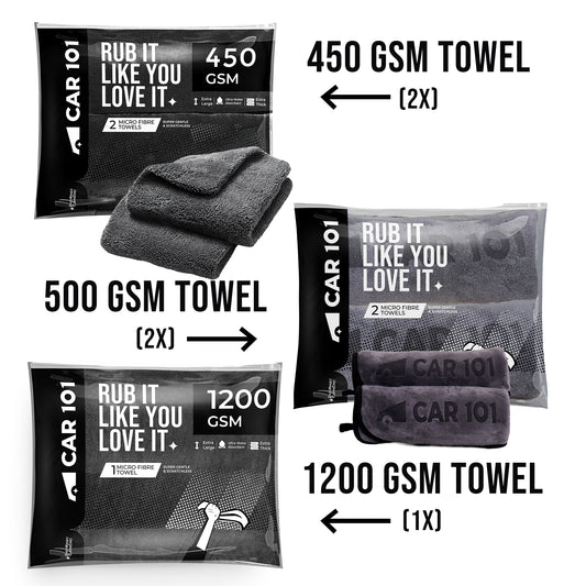 Car101 Microfiber Mix Pack Pro