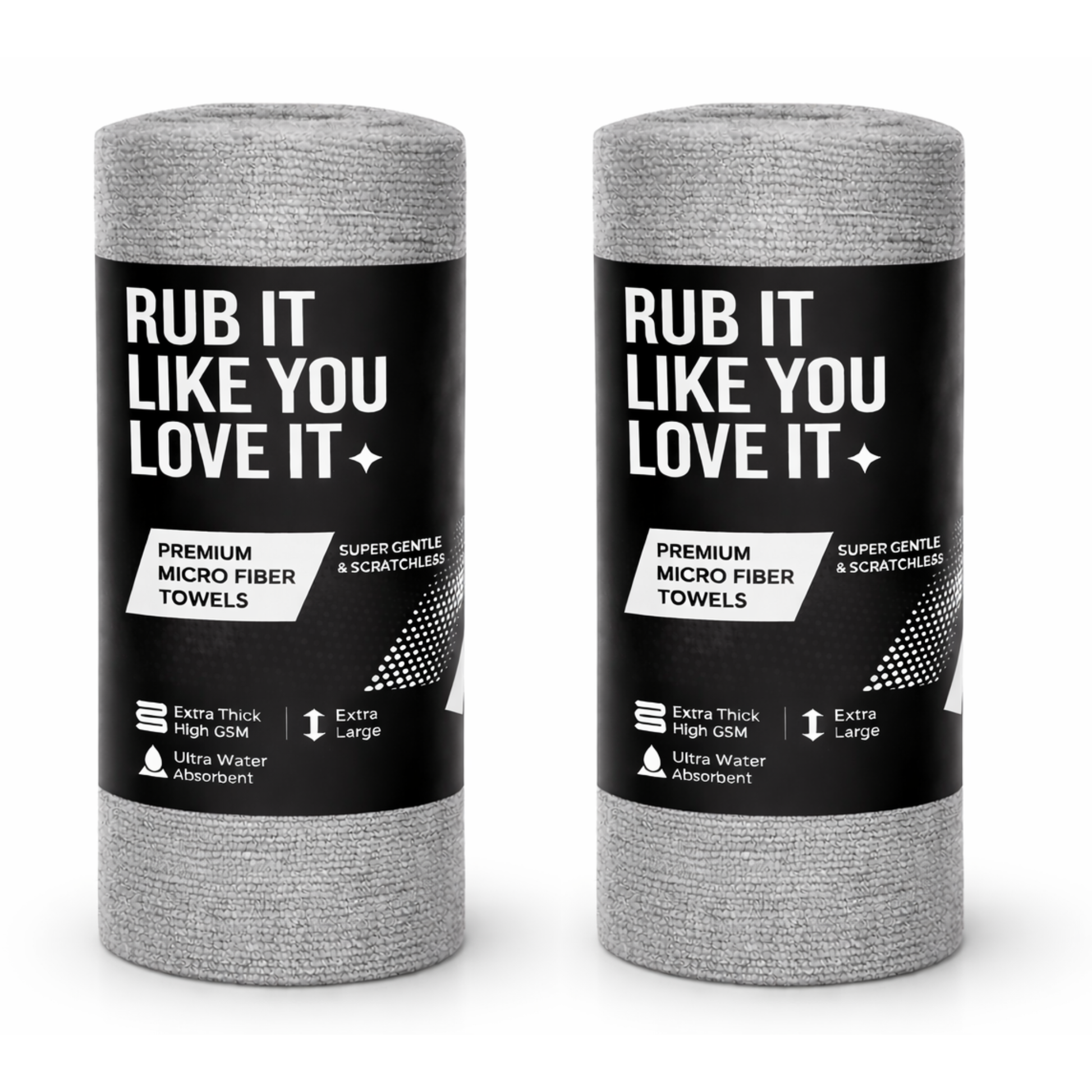 CAR101 Rip Rolls | 220 GSM Microfiber Towel Roll | 20 Units of tearable & reusable microfibre towels.