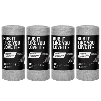 CAR101 Rip Rolls | 220 GSM Microfiber Towel Roll | 20 Units/Roll of tearable & reusable microfibre towels.