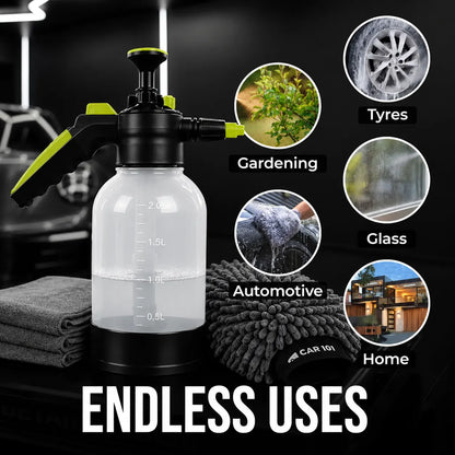 Foaming Sprayer | Multipurpose Sprayer 2L | Adjustable Nozzle | For Gardening, Car & Bike Wash