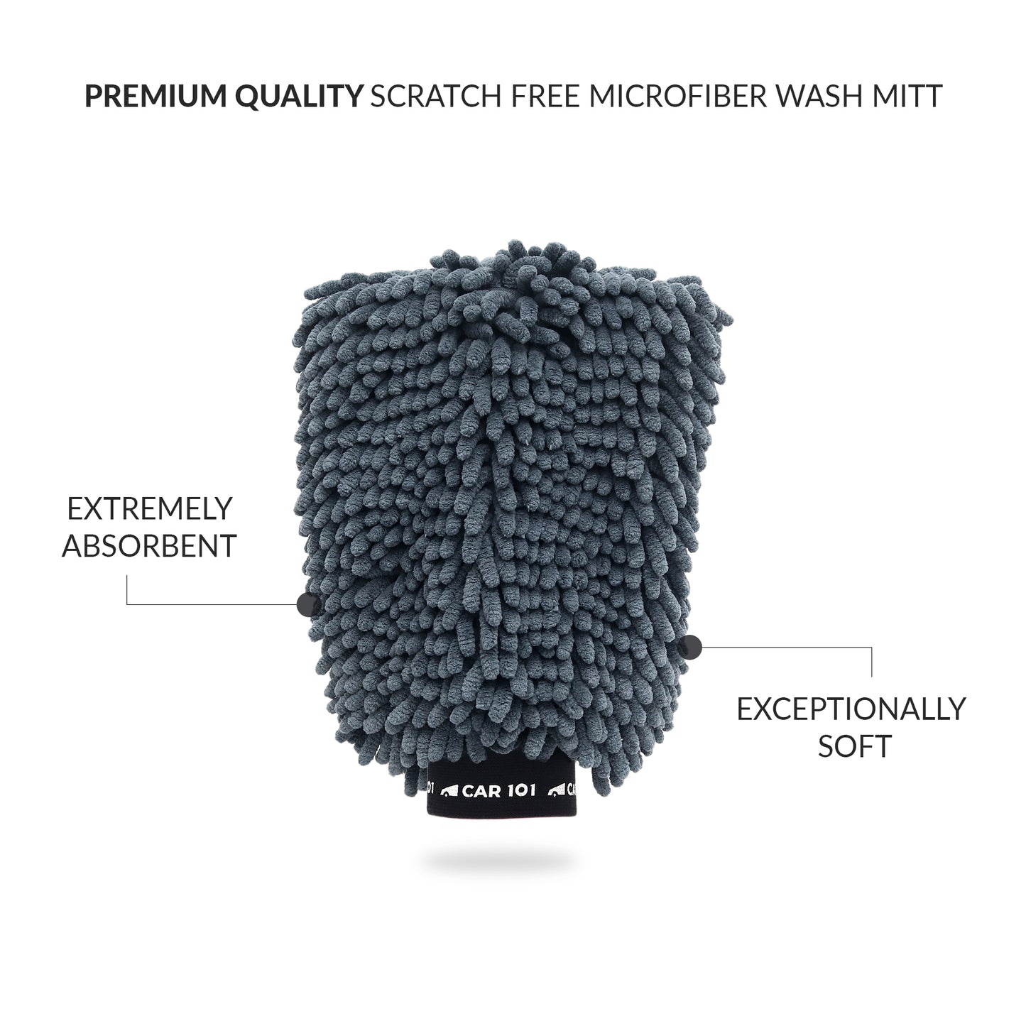 CAR 1O1 Chenille Microfiber Wash Mitt